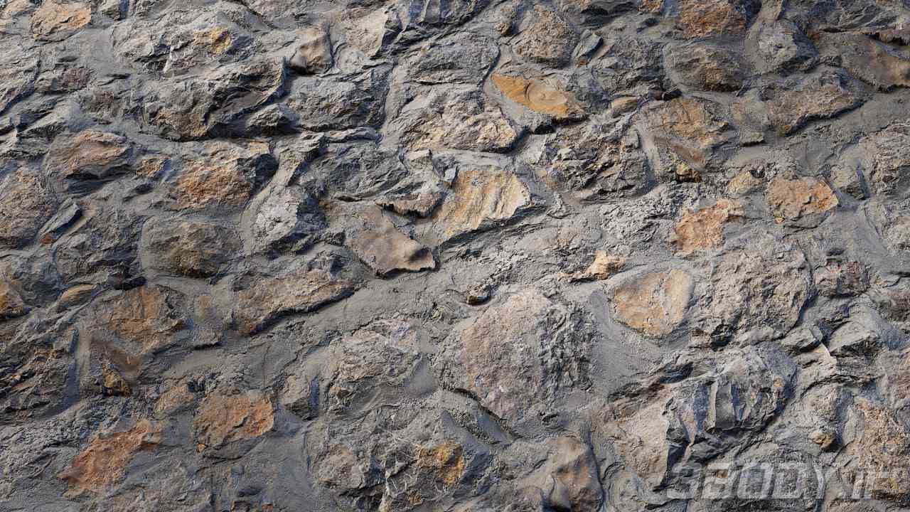 متریال دیوار سنگی stone wall عکس 1